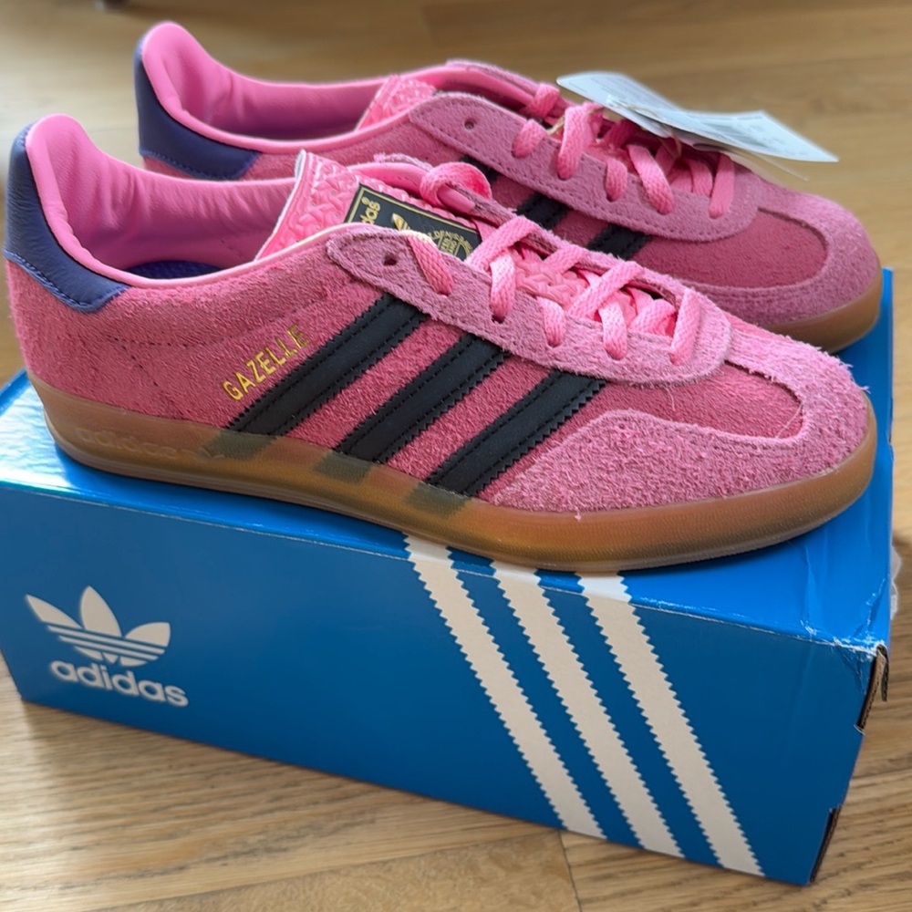 Adidas gazelle original bliss pink/ black/purple
